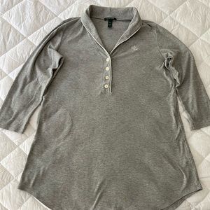 Ralph Lauren woman's grey sleep shirt/nightgown/pajama